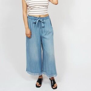 Anthropologie Tina + Jo Wide Tencel Denim Culottes